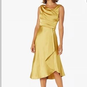Just Taylor Yellow/Gold Midi‎ Dress Size 12